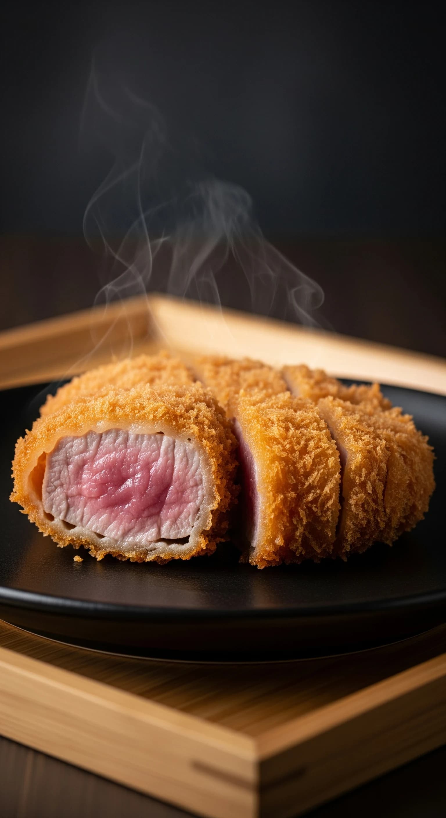 和モダンなとんかつの一皿